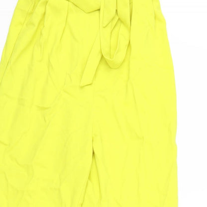 Primark Womens Yellow   Capri Trousers Size 8 L23 in