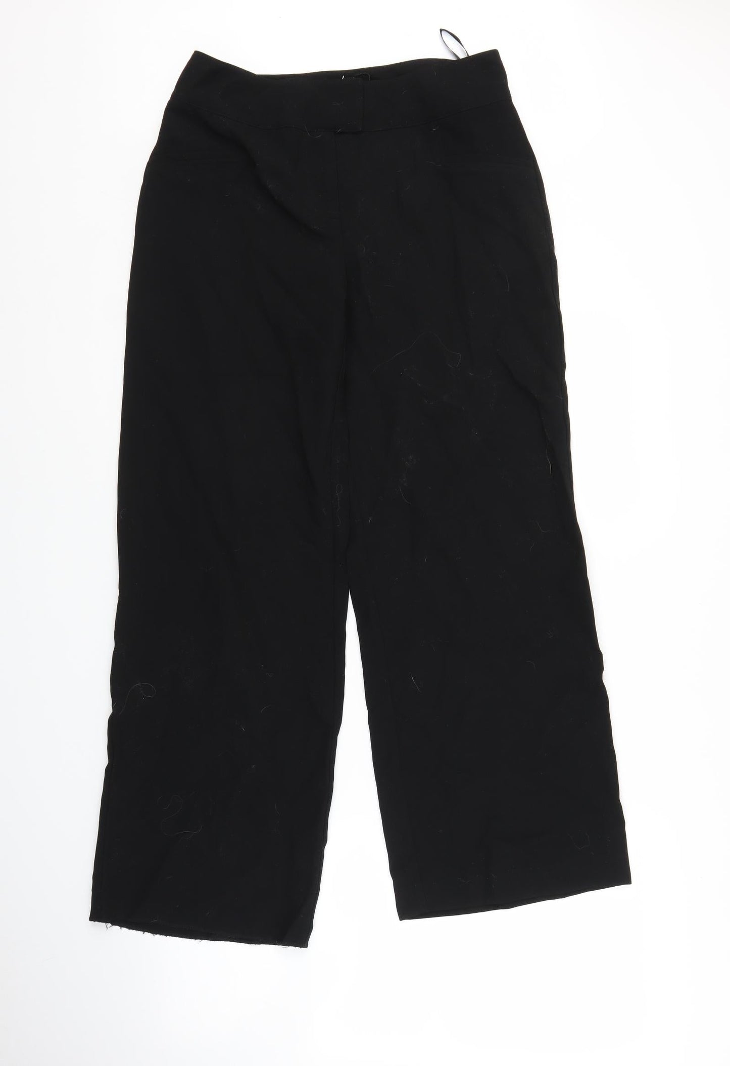 Womens UK Size 12 Papaya Regular Fit  Black Trousers
