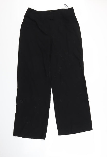 Womens UK Size 12 Papaya Regular Fit  Black Trousers