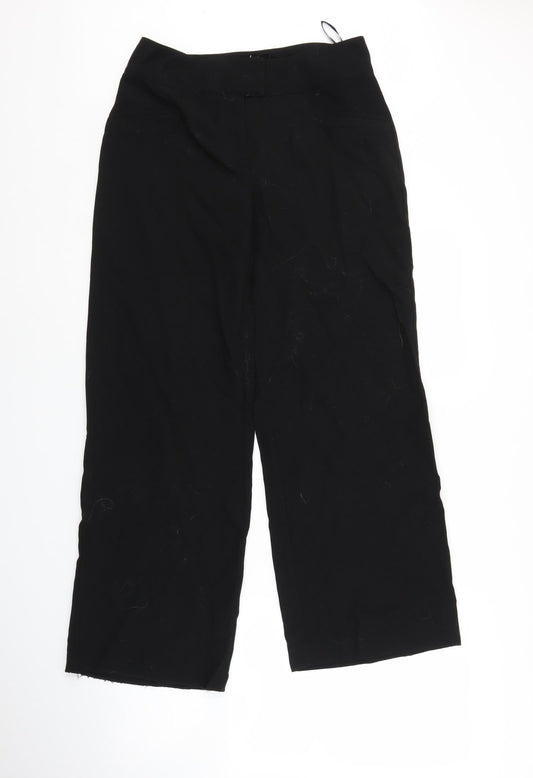 Womens UK Size 12 Papaya Regular Fit  Black Trousers