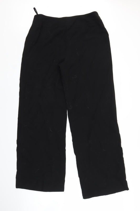Womens UK Size 12 Papaya Regular Fit  Black Trousers