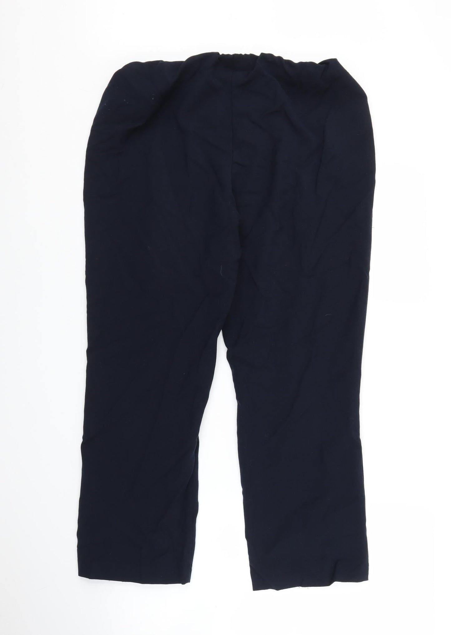 Womens UK Size 14 Classic Regular Fit  Blue Trousers