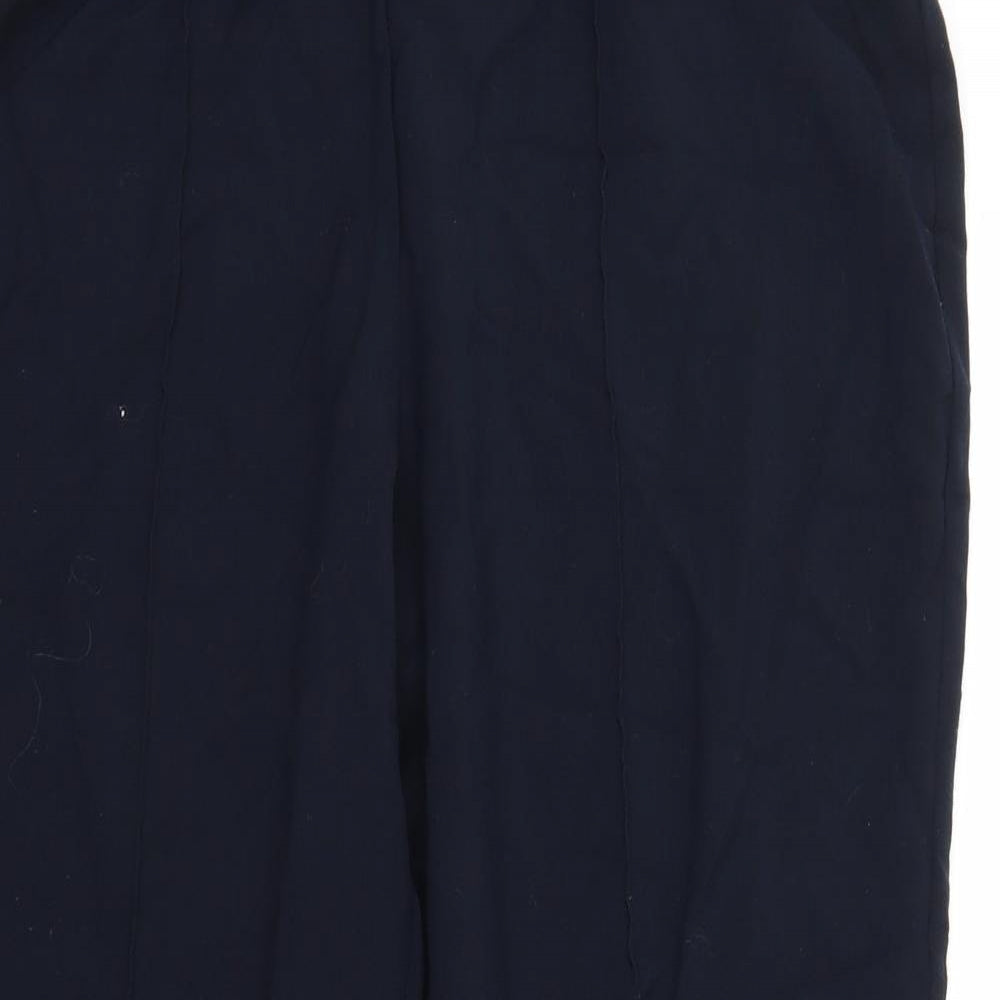 Womens UK Size 14 Classic Regular Fit  Blue Trousers