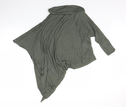 A&G Womens Green   Basic Blouse Size M  - one sleeve