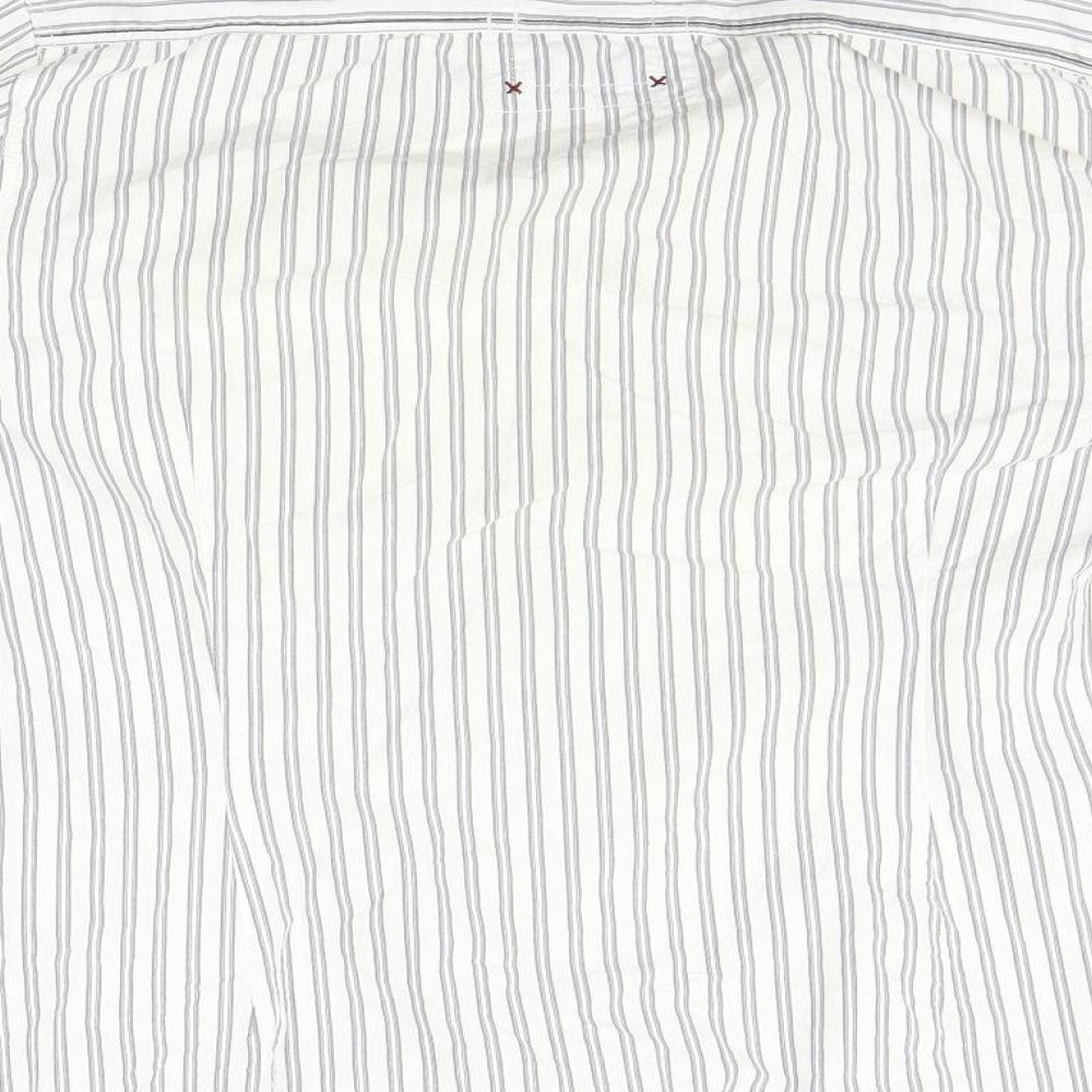Mens UK Size M NEXT White  Button-Up Long Sleeve Casual Shirt