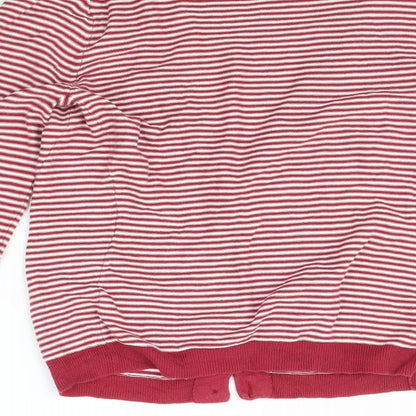 Gap Womens Pink Striped  Cardigan Jumper Size M