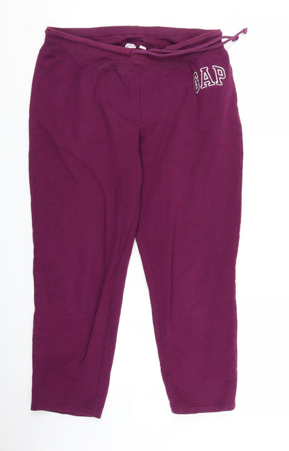 Womens UK Size M Gap Regular Fit Sweatpants Purple Trousers