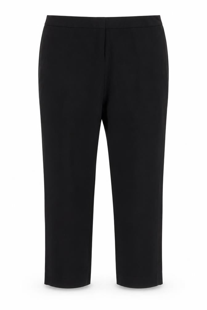 Womens UK Size 32 in Banner Regular Fit Capri Black Trousers