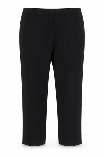 Womens UK Size 32 in Banner Regular Fit Capri Black Trousers