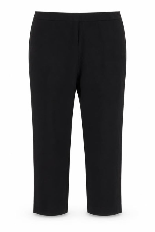 Womens UK Size 32 in Banner Regular Fit Capri Black Trousers