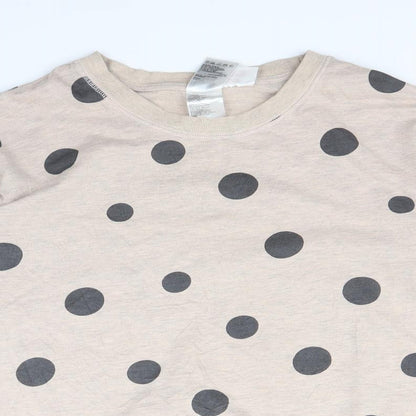 H&M Womens Pink Polka Dot  Pullover Jumper Size S