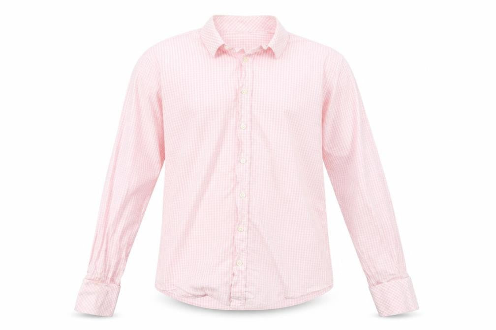Mens UK Size L Moto Pink  Button-Up Long Sleeve Casual Shirt