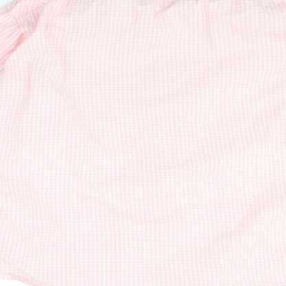 Mens UK Size L Moto Pink  Button-Up Long Sleeve Casual Shirt