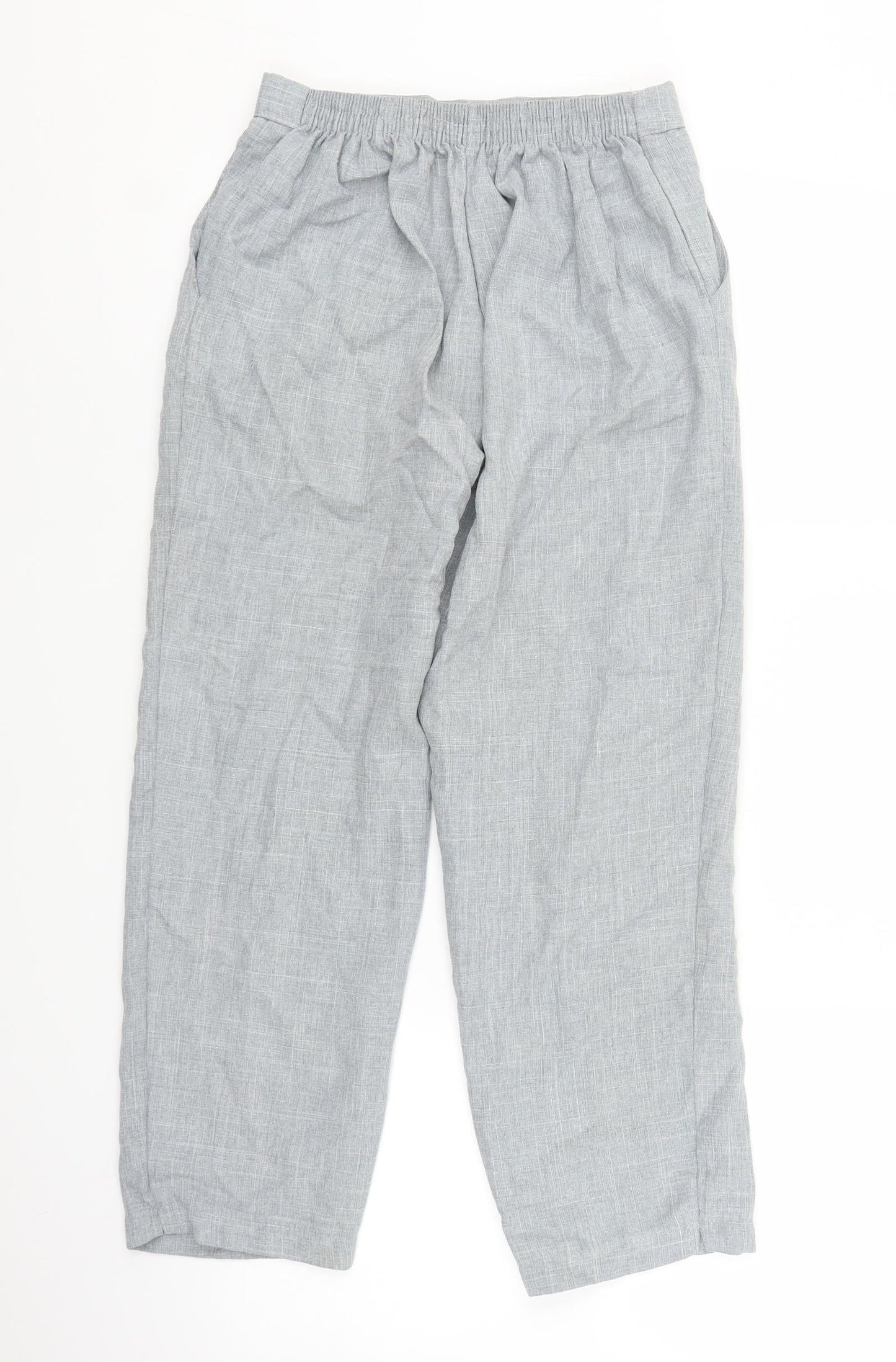 Womens UK Size 12 Preworn Regular Fit  Grey Trousers