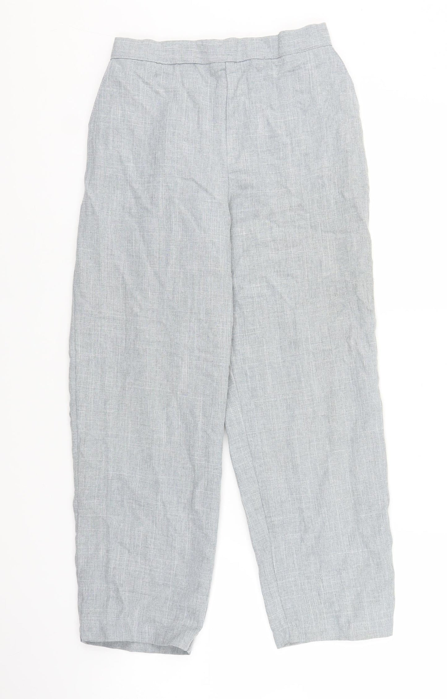Womens UK Size 12 Preworn Regular Fit  Grey Trousers