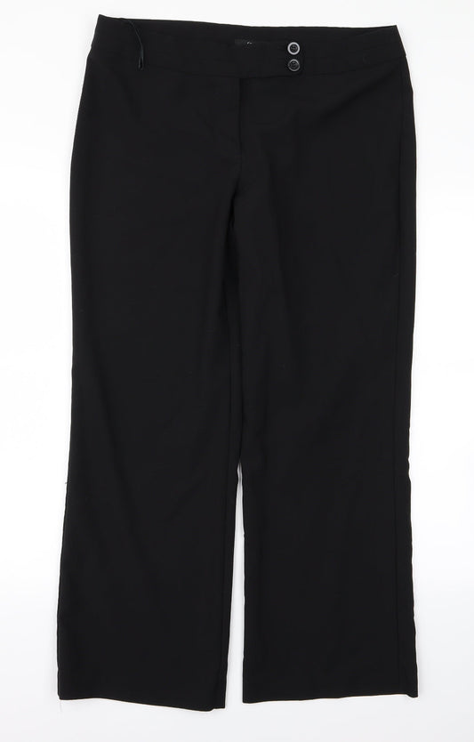 George Womens Black   Trousers  Size 34 L26 in
