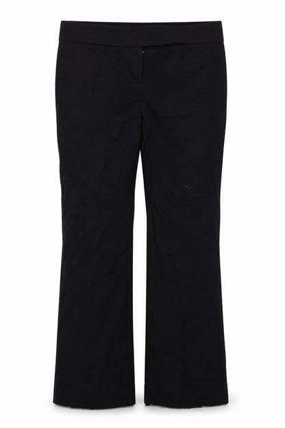 Womens UK Size 40 Preworn Regular Fit  Black Trousers