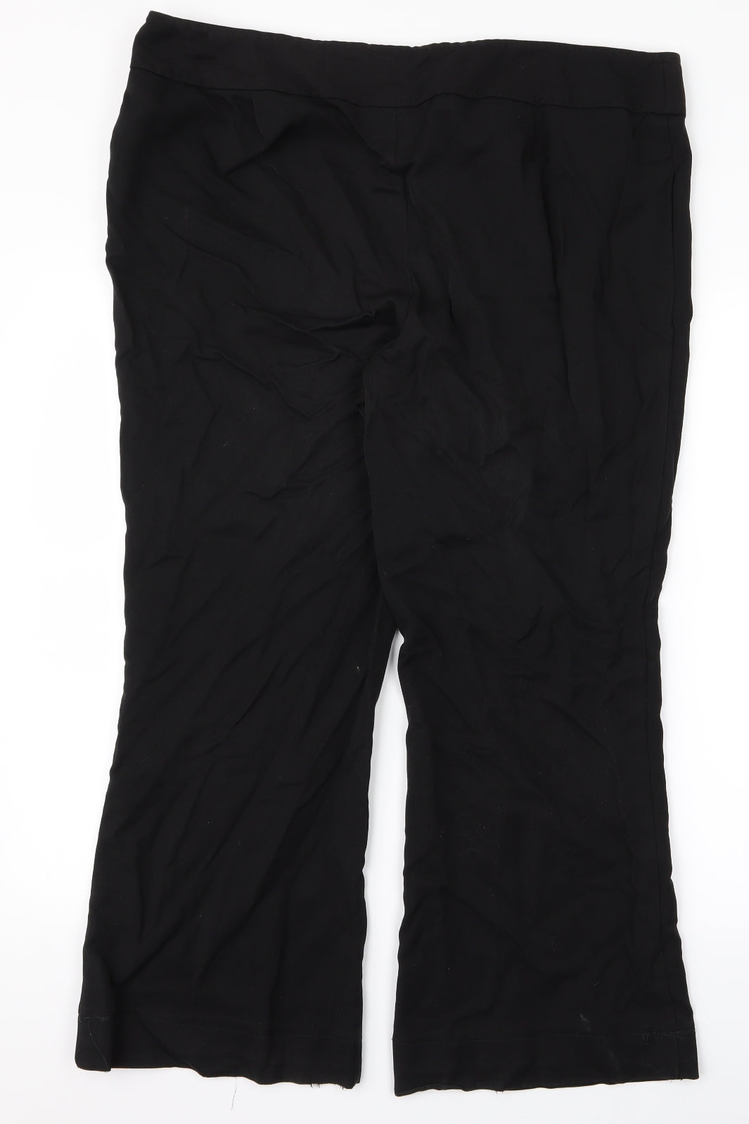 Womens UK Size 40 Preworn Regular Fit  Black Trousers