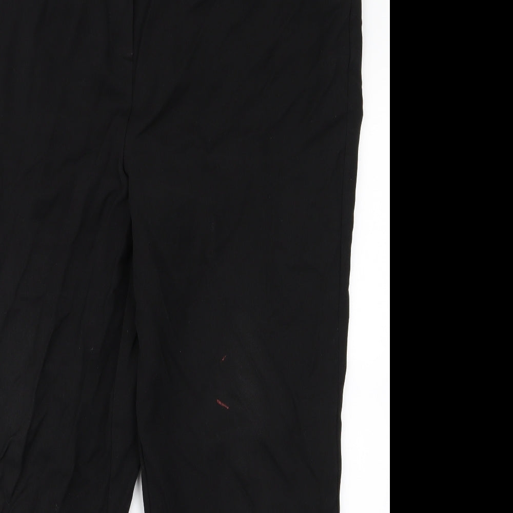 Womens UK Size 40 Preworn Regular Fit  Black Trousers