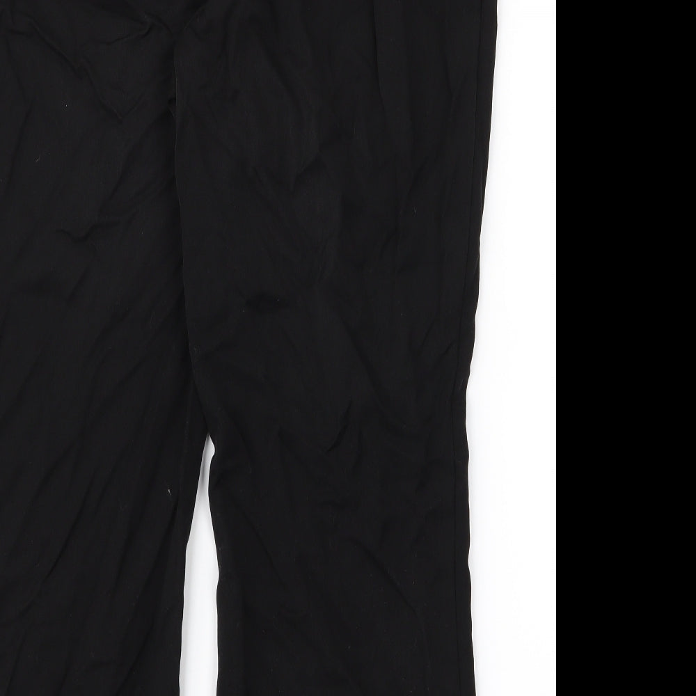 Womens UK Size 40 Preworn Regular Fit  Black Trousers