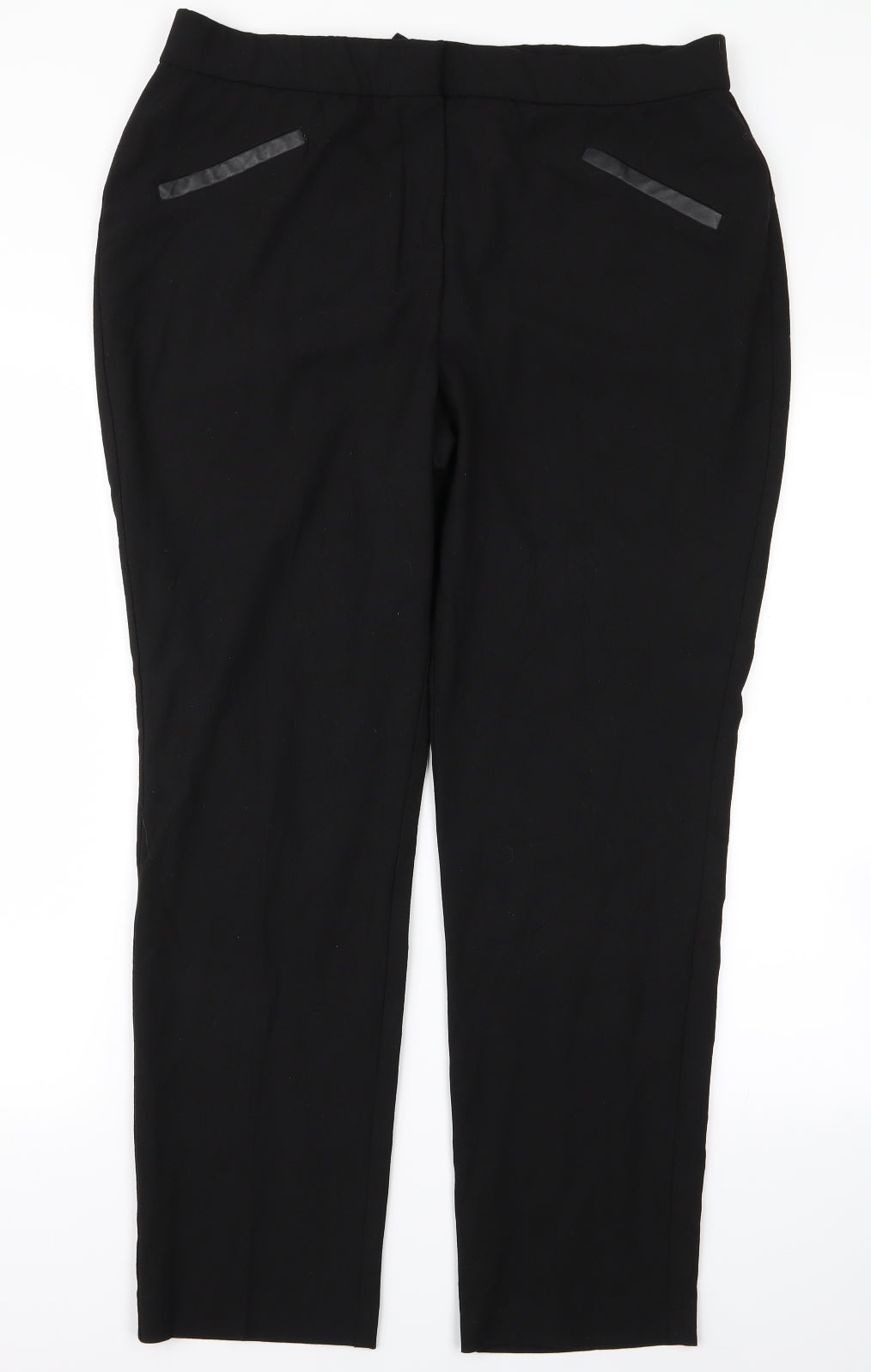 Womens UK Size 34 magi Regular Fit  Black Trousers