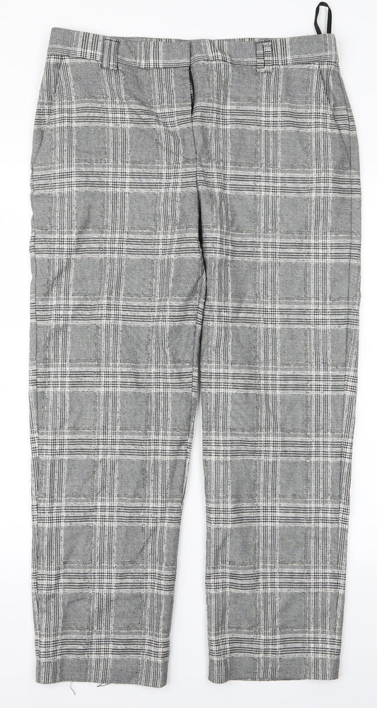 m&s Womens Green   Trousers  Size 12 L24 in