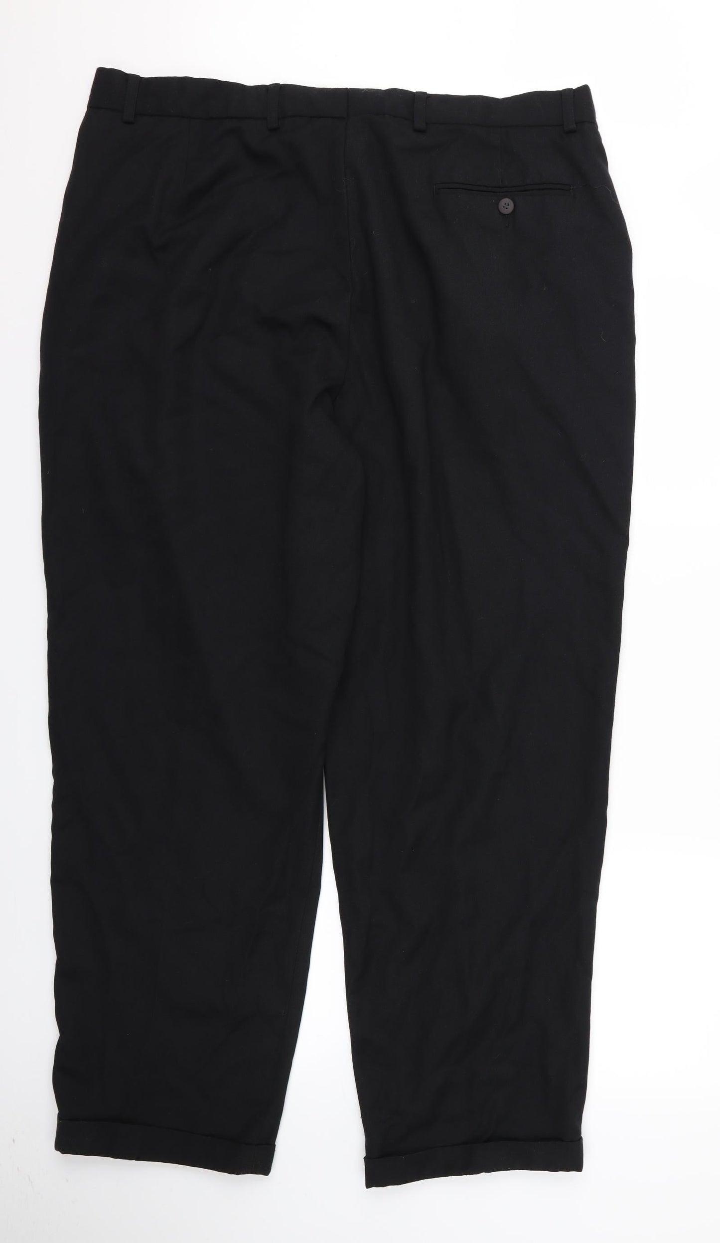 Womens UK Size M Preworn Regular Fit  Black Trousers