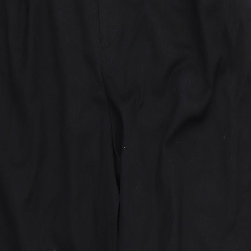 Womens UK Size M Preworn Regular Fit  Black Trousers