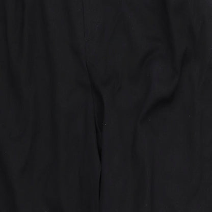 Womens UK Size M Preworn Regular Fit  Black Trousers