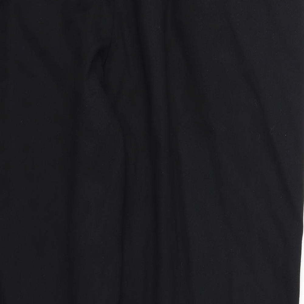 Womens UK Size M Preworn Regular Fit  Black Trousers