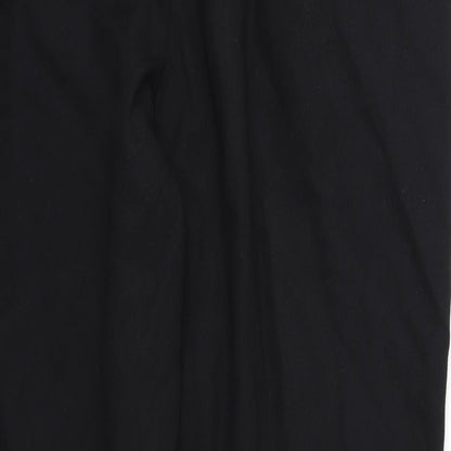 Womens UK Size M Preworn Regular Fit  Black Trousers