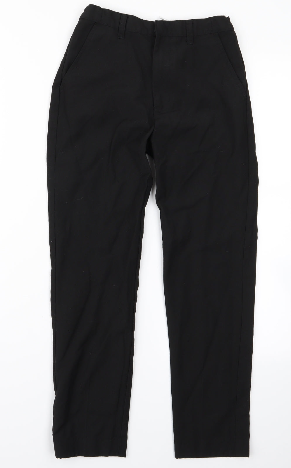 Preworn Girls Black   Chino Trousers Size 9 Years