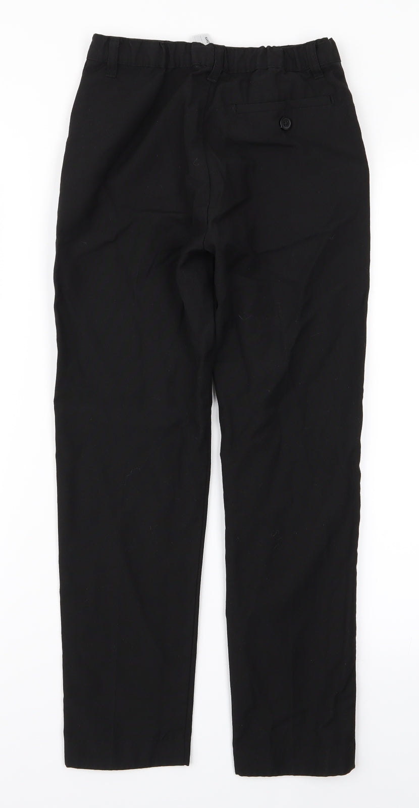 Preworn Girls Black   Chino Trousers Size 9 Years