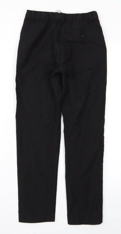 Preworn Girls Black   Chino Trousers Size 9 Years