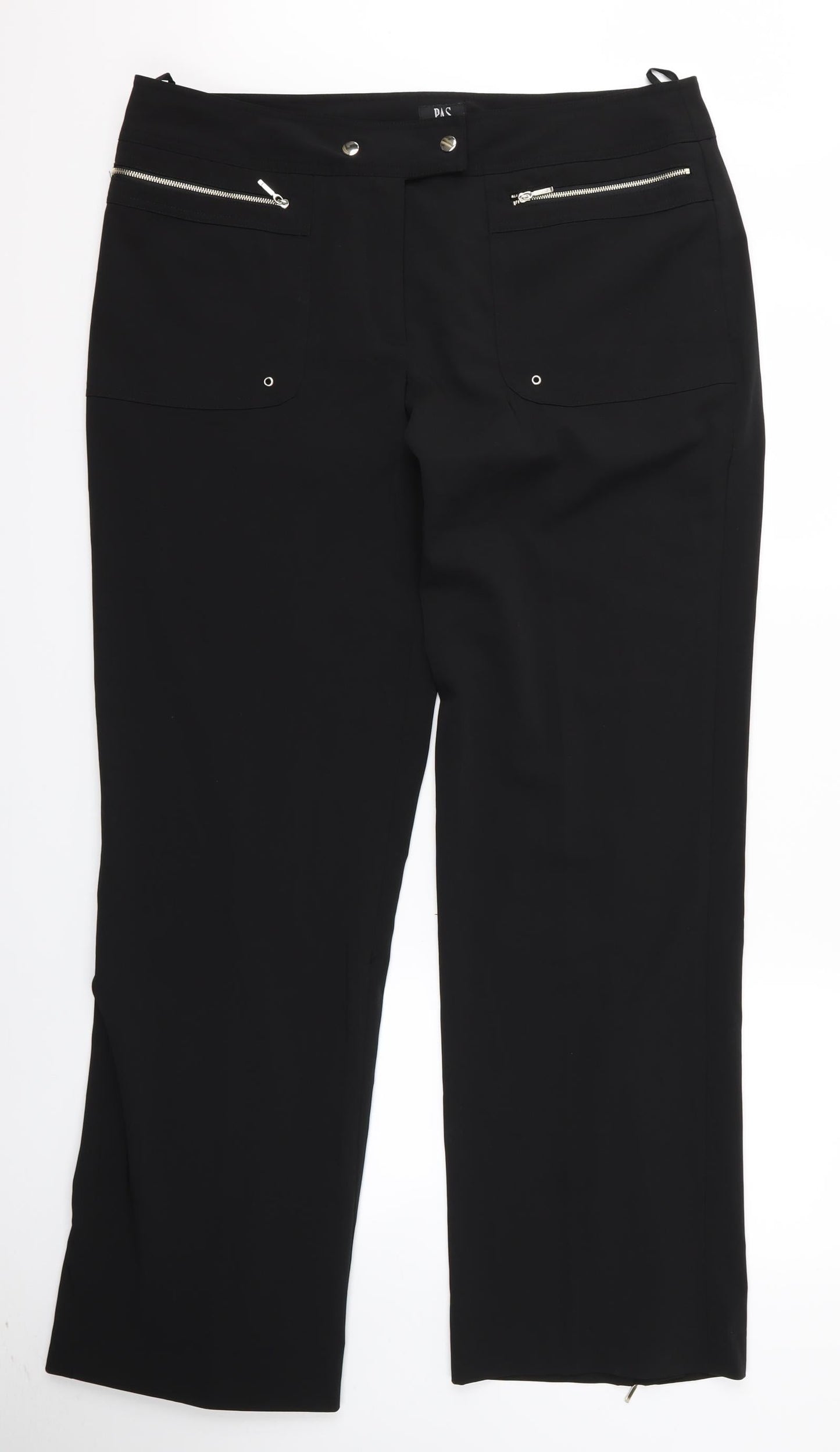 pas Womens Black   Trousers  Size 44 L30 in