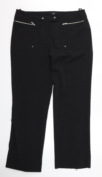 pas Womens Black   Trousers  Size 44 L30 in