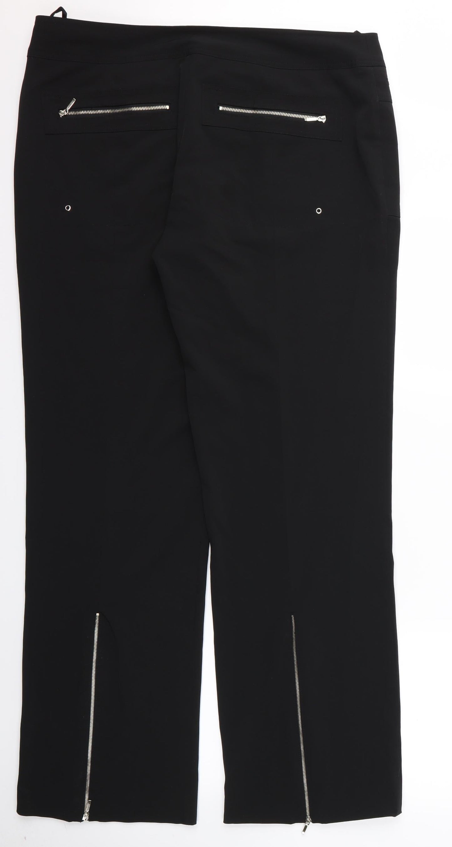 pas Womens Black   Trousers  Size 44 L30 in