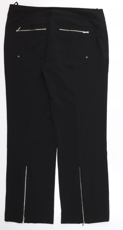 pas Womens Black   Trousers  Size 44 L30 in