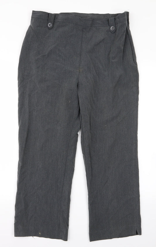 Womens UK Size 16 BM Regular Fit  Grey Trousers