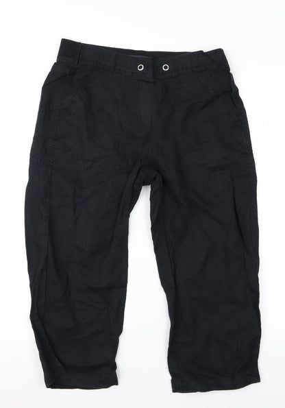 Womens UK Size 12 m&s Regular Fit  Black Trousers