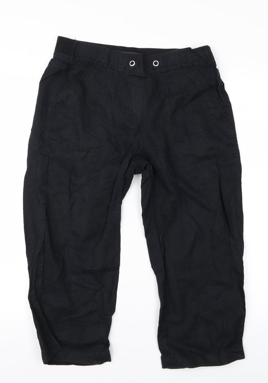 m&s Womens Black   Trousers  Size 12