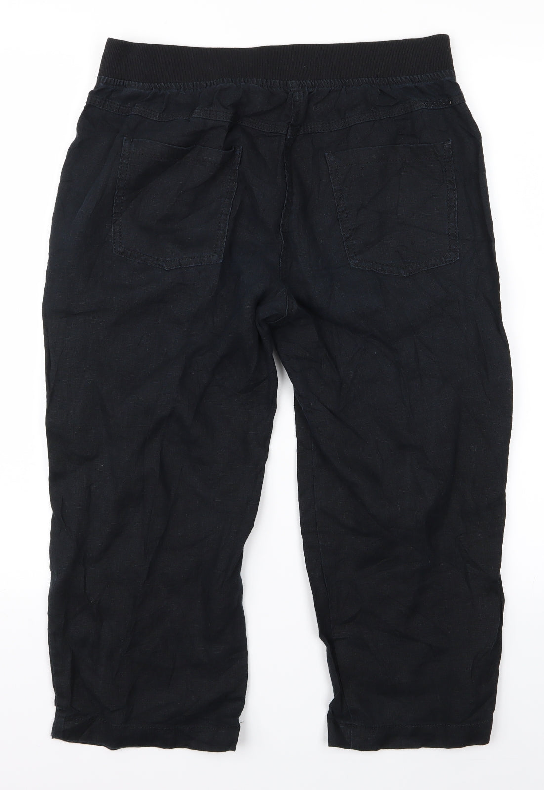 Womens UK Size 12 m&s Regular Fit  Black Trousers