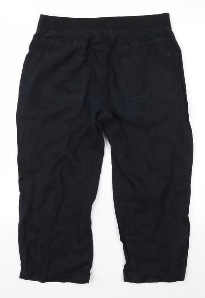 Womens UK Size 12 m&s Regular Fit  Black Trousers