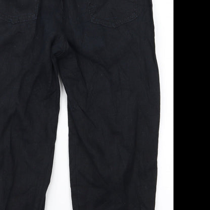 Womens UK Size 12 m&s Regular Fit  Black Trousers