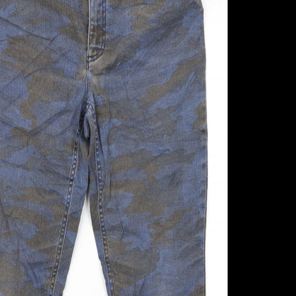 Oui Womens Blue   Trousers  Size 32 L21 in