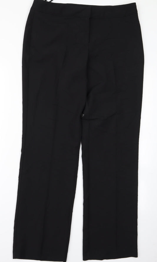 F&F Womens Black   Trousers  Size 8 L26 in - v