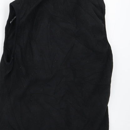 Womens UK Size 2XS Preworn Black Gilet