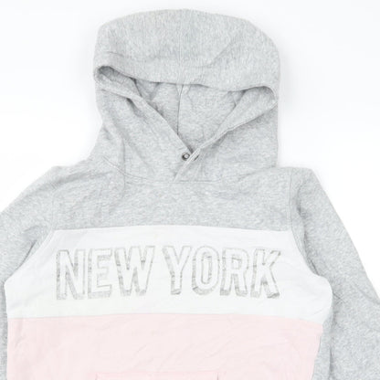 H&M Girls Grey   Pullover Hoodie Size 13 Years  - new york
