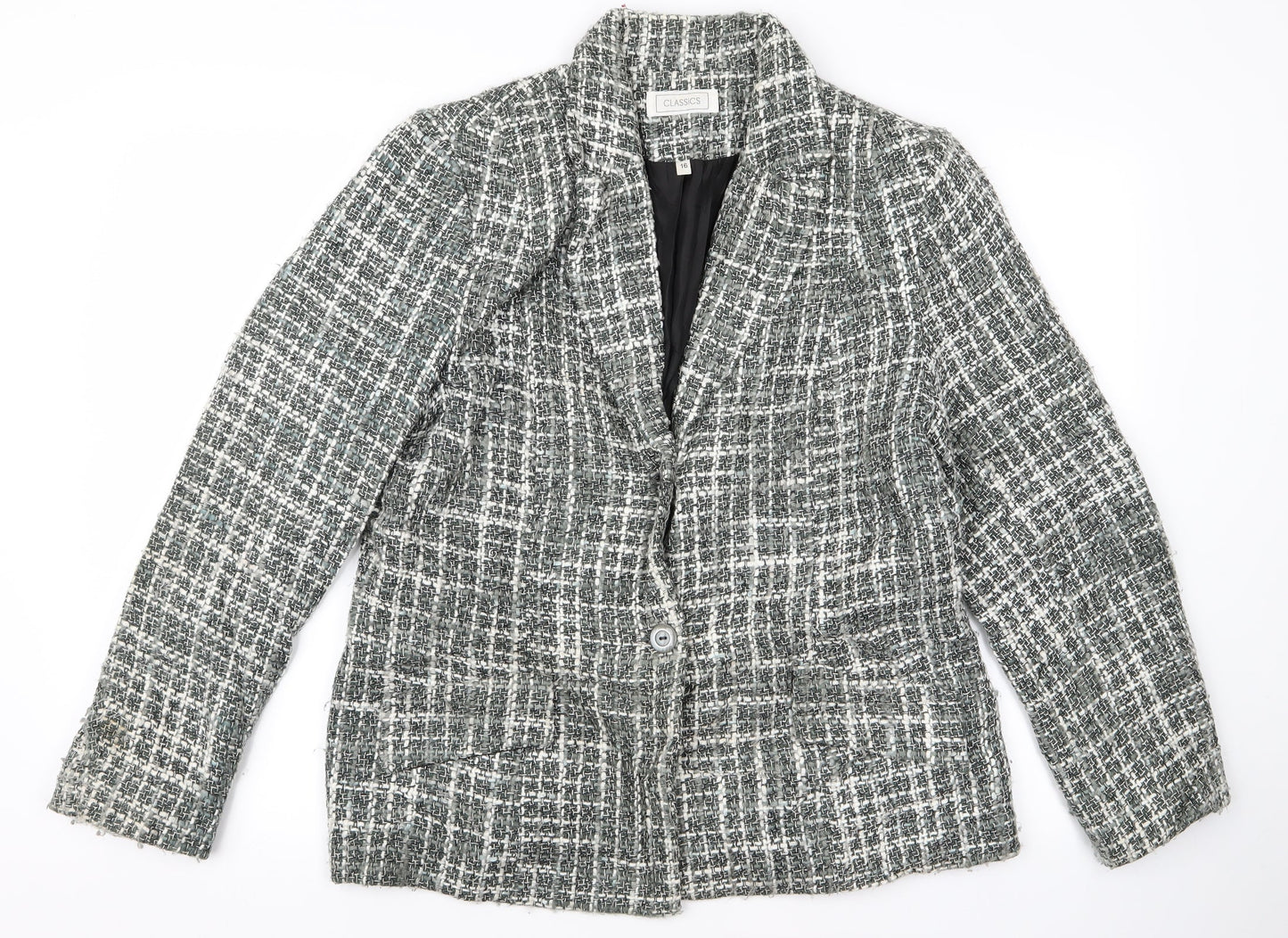 Womens UK Size 16 Preworn Grey Jacket