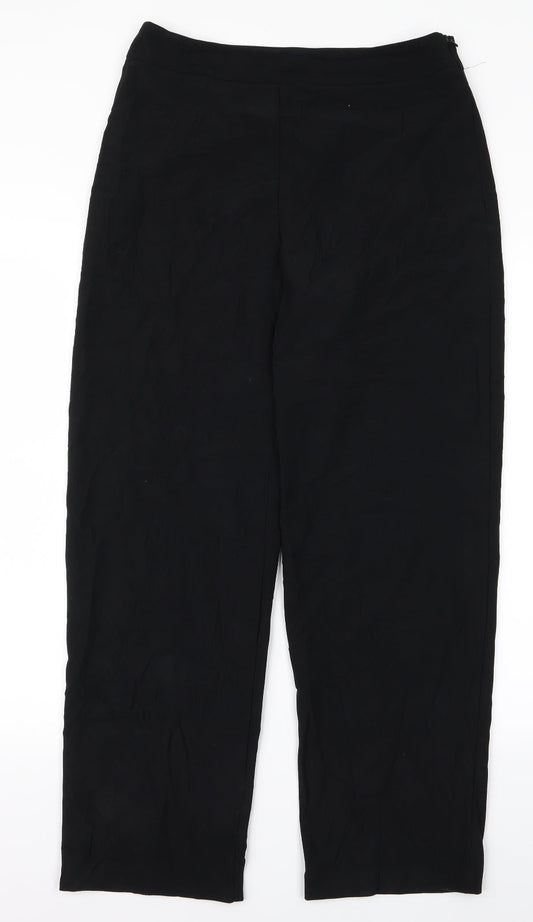 Womens UK Size 12 Wallis Regular Fit  Black Trousers